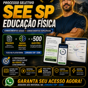 Combo PSS 2027 SEE-SP — Educação Física | Conhecimentos Específicos + Conhecimentos Gerais