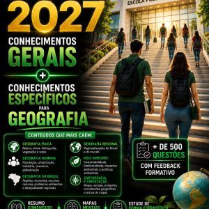 Combo PSS 2027 SEE-SP — Geografia | Conhecimentos Específicos + Conhecimentos Gerais