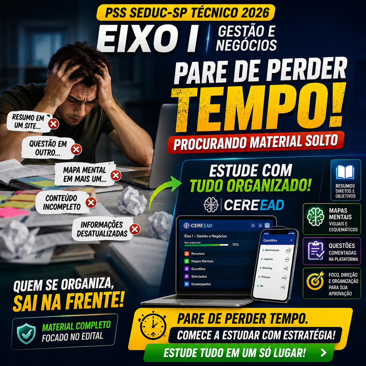 Combo PSS Técnico Eixo I — Gestão e Negócios