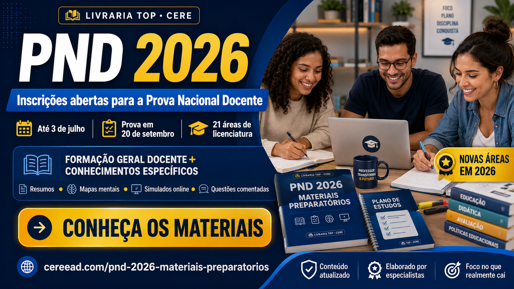 PND 2026 professores