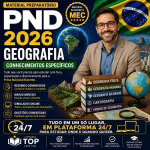 Combo PND 2026 — Geografia + Formação Geral Docente