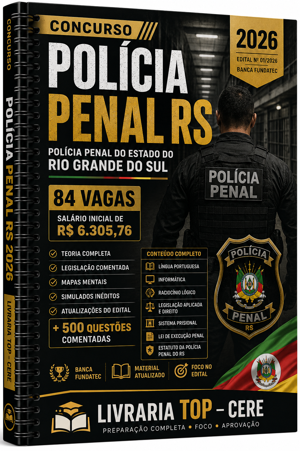 Concurso Polícia Penal RS 2026 Apostila Completa