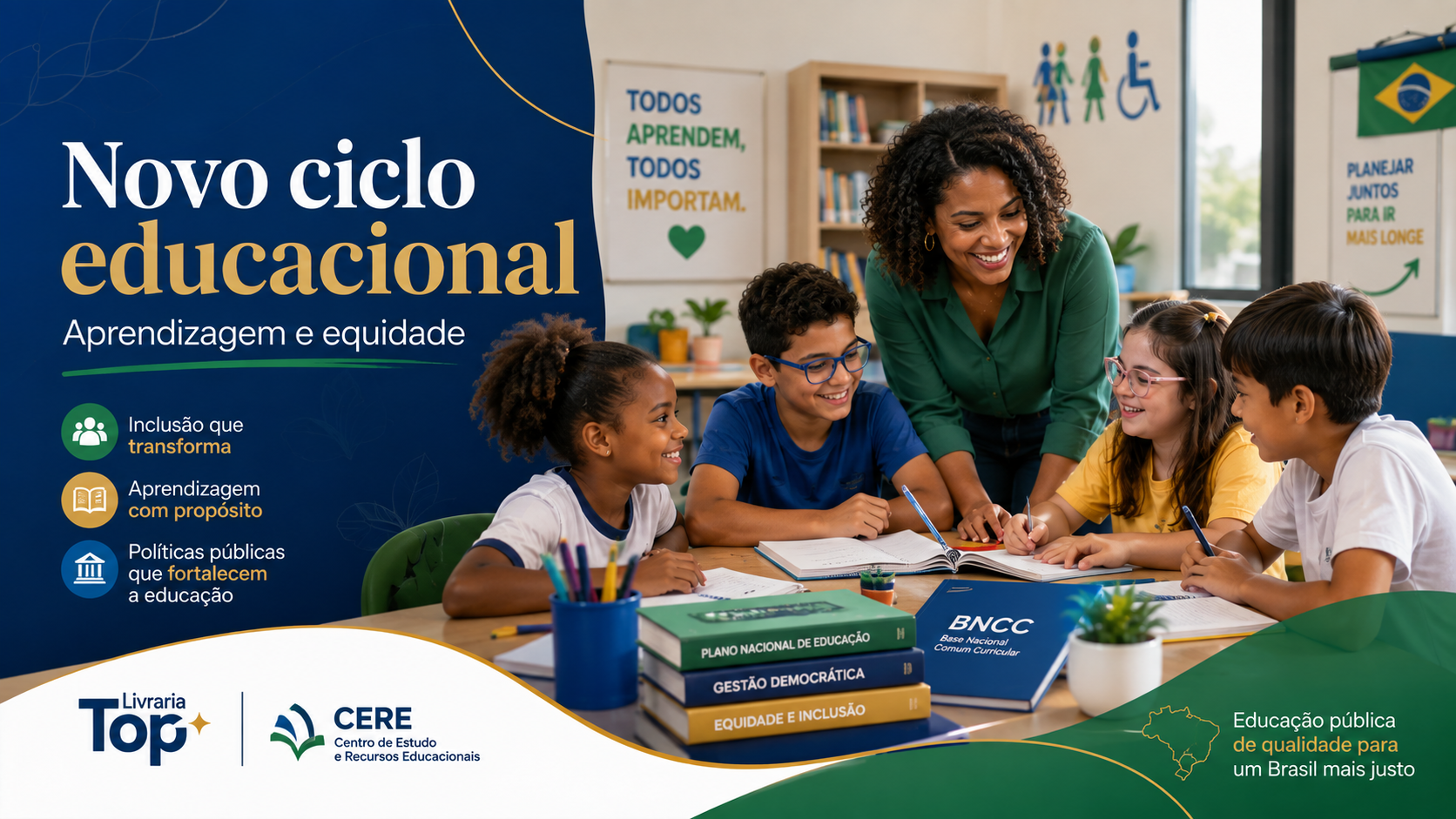 Novo ciclo educacional com foco em aprendizagem e equidade