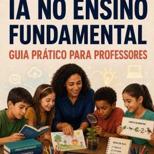 Capa do e-book IA no Ensino Fundamental — Guia Prático para Professores, Volume 08 da Coleção Professor + IA da Livraria Top/CERE