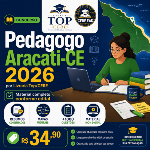 Pedagogo Aracati-CE 2026 — Material Completo Conforme Edital FCPC