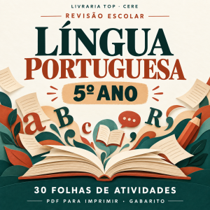 Capa do caderno Revisao 5 ano LP — 30 folhas de atividades CERE