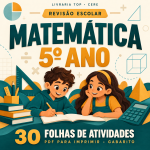Capa do caderno Revisao 5 ano Matematica — 30 folhas de atividades CERE