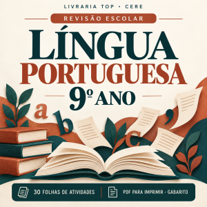 Capa do caderno Revisao 9 ano LP — 30 folhas de atividades CERE