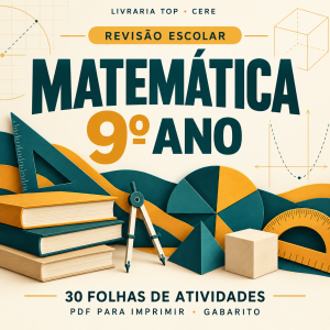 Capa do caderno Revisao 9 ano Matematica — 30 folhas de atividades CERE